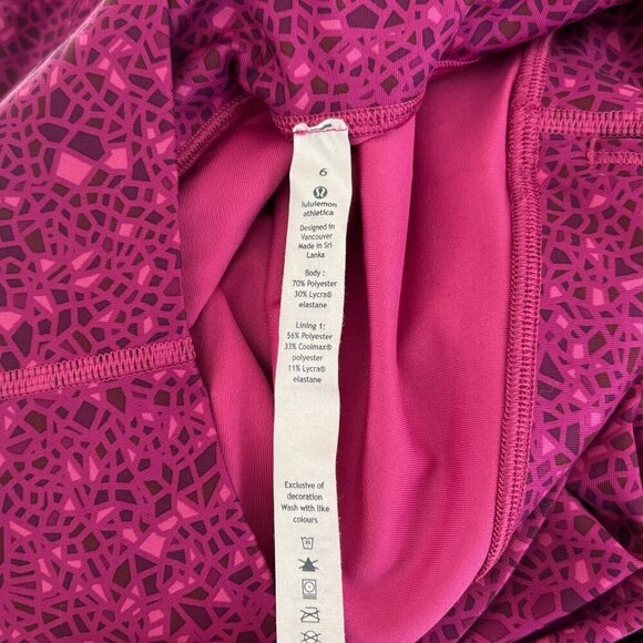 Lululemon High Times Pant Full On Luxtreme, Paradise Geo Regal Plum Pink - Picture 5 of 5